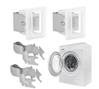 Lot de 2 loquets de porte de sèche-linge de rechange, gâche en métal avec loquet en plastique durable pour fermeture de porte fiable, compatible avec 279570M 8001593 510177 WE1X1192