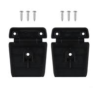 Lot de 2 loquets de rechange en plastique avec boucle à bouton avant pour glacières et glacières extérieures - Compatible avec le style d'interrupteur d'incubateur - Noir