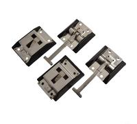 Lot de 2 loquets de retenue de porte avec crochet et ressort pour un maintien sécurisé de porte dans les camping-cars, camions, caravanes en acier inoxydable et fer galvanisé (acier inoxydable 304)
