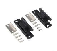 Lot de 2 loquets de tiroir de remorque avec vis pour retenue de tiroir de camping-car pour garder le contenu en sécurité sur la route (noir)