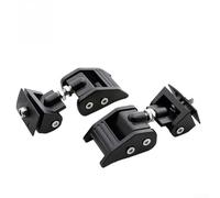 Lot de 2 loquets de verrouillage de capot gris foncé rouge pour Jeep WRANGLER Construit avec des composants métalliques pour supporter des cycles d'ouverture et de fermeture répétés du capot (une