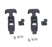 Lot de 2 loquets flexibles en caoutchouc pour poignée en T - Pour boîte à outils - Pour boîte à outils - Chariot - Dirt Bike - Loquets de tirage flexibles avec supports - Pour capot de moteur de