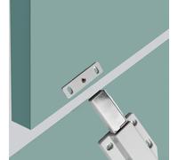 Lot de 2 loquets magnétiques à ressort pour portes d'armoire, avec construction en aluminium et acier inoxydable pour garde-rocher, pousser pour ouvrir le loquet (2)