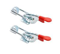 Lot de 2 loquets réglables en U avec loquet à bascule autobloquant,Capacité de 180 kg,Convient pour boîte à outils, couvercle de fumée, luminaire de travail du bois et verrou à libération rapide.