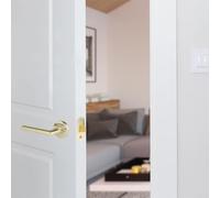 Lot de 2 loquets tubulaires en laiton poli pour porte intérieure décorative 30 mm
