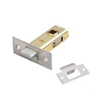 Lot de 2 loquets tubulaires en laiton poli pour porte intérieure décorative 40 mm