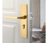 Lot de 2 loquets tubulaires en laiton poli pour une installation facile et un fonctionnement fluide de la porte (30 mm)