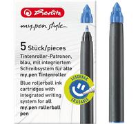 Lot De 2 Lots De 5 Cartouches De Recharge Rolleball My Pen Bleu Royal