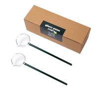 Lot de 2 louches en verre transparent pour servir des soupes et mélanger des boissons lors de fêtes