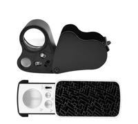 Lot de 2 loupes portatives en alliage pour bijoux - Pour inspection de pierres précieuses - Taille de poche - Loupe de bijoutier professionnelle