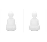 Lot de 2 lumières de méditation - Lumière de méditation visuelle guidée, éclairage de méditation coloré portable | Veilleuse en silicone pour ralentir votre respiration et calmer votre pour