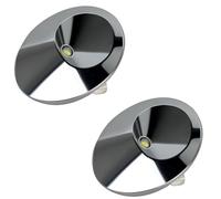 Lot de 2 lumières DEL et couvercle pour réfrigérateur WR55X11132 WR55X25754 Remplace WR55X26487 WR55X30603 WR55X30602 WR55X26486 pour réfrigérateur Ge