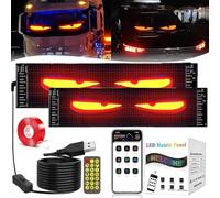 Lot de 2 Lumières Yeux du Diable LED pour Voiture - Écran Flexible Programmable - Contrôle par Application et Télécommande - Écran Dynamique 16x