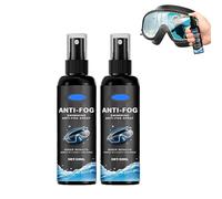Lot de 2 lunettes de natation anti-buée, anti-buée, conviennent pour lunettes de natation, lunettes de plongée et lunettes de plongée, effet bec et efficaces, vision claire pendant la natation (50 ml)
