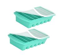 Lot de 2 machines à glaçons extra larges avec attaches flexibles, parfaites pour l'artisanat de pièces surdimensionnées pour boissons mélangées et boissons glacées Plateau de congélation en vrac