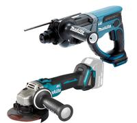 Lot de 2 machines MAKITA LOT0433 DHR202Z et DG504Z avec pack énergie 1914J6-4