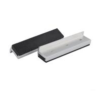 Lot de 2 mâchoires d'étau magnétiques avec coque en caoutchouc souple pour outils de banc en métal offrant une installation magnétique sécurisée et un design antidérapant (12,7 cm)