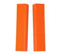 Lot de 2 mâchoires magnétiques souples en caoutchouc pour étau d'établi et fraiseuses (12,7 cm, orange C)