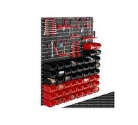Organiseur - TECTAKE - Lot de 2 magazines de petites pièces avec 28 boîtes empilables supports d'outils et porte-étiquettes
