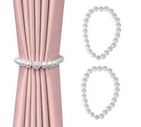Lot de 2 Magnetic Curtain Tiebacks, 40cm Curtain Holdbacks No Drill, Embrases pour Voilages, Aimanté Accroche Rideau Attaches de Corde, Embrase de Rideaux Décorer pour Bureau, Domicile, Hôtel