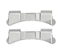Lot de 2 maillons de bracelet de montre en acier inoxydable de qualité supérieure avec extrémité incurvée pièce de réparation 24 mm, 20 mm, taille unique