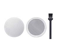 Lot de 2 maillons filtrants réutilisables pour cafetières Aeropress, 100 % acier inoxydable lavables avec 1 brosse