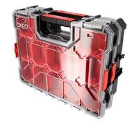 Lot de 2 Mallettes organiseur superposées - 2x12 Compartiments Amovibles - résistant aux chocs - 2 profondeurs