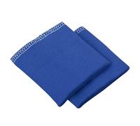 Lot de 2 Manchettes en Côte Élastiques Sans Couture, 9.8x9.5 cm en Coton - pour Réparation de Vêtements (Pantalons, Manteaux, Pulls) - (Bleu Royal)
