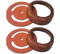 Lot de 2 manchettes en cuir pour pompe à bras - Joints de pompe à bras - Pièces de rechange - Manchon de piston pour pompe de jardin - Pompe manuelle - Pompe de fontaine - Marron - Cuir de vachette