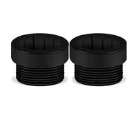 Lot de 2 manchons adaptateurs de piscine, spécialement conçus pour les inserts de parapluie de 4,5 cm, améliorent la stabilité par temps venteux (noir)