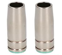 Lot de 2 manchons de buse conique pour torche de soudage MB25 MIG, protection aileron à gaz, 22 mm de diamètre extérieur x 15 mm ID x 57 mm de long, pour pièce de rechange style binzel