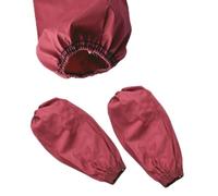 Lot de 2 manchons de protection imperméables en polyuréthane avec poignets élastiques pour le nettoyage, 38 x 18 cm, rouge