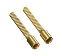 Lot de 2 manchons de rallonge de robinet en laiton avec interface standard à 20 dents, tailles étendues 32 mm/42 mm/52 mm/62 mm pour installations murales de douche et de robinet (42 mm)