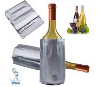 Lot de 2 manchons de refroidissement pour bouteille de vin rouge, blanc ou mousseux