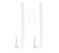 Lot de 2 Manchons de Tube ARGB LED AIO, 8 Clips de Montage, Barres Lumineuses LED en Silicone de 19 Mm de Diamètre pour Tube de Refroidissement par Eau, Compatible avec Aura, RGB