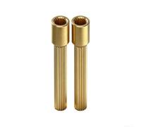 Lot de 2 manchons de valve de robinet en laiton - Fixation murale étendue | Pour douche murale et robinet, utilisez des bords lisses, filetage standard sans outil, résistance à l'usure à long terme