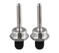 Lot de 2 manchons d'immersion en acier inoxydable 304 - Filetage G3/4" - Boîtier de protection étanche pour sonde de capteur dans les réservoirs d'eau, panneaux solaires de cuisine APPL (8 x 30 mm)