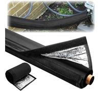 Lot de 2 manchons d'isolation pour tuyau de climatisation, 3 couches, 183 x 25,4 cm, Oxford 600D, anti-gel et résistant aux UV, pour tuyaux de climatisation, fils, câbles
