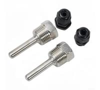 Lot de 2 manchons thermowell G 1/2 en acier inoxydable pour capteurs de température avec connexion filetée (8 x 50 mm)