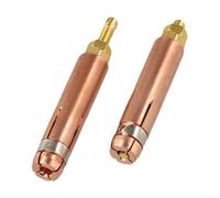 Lot de 2 mandrins de serrage en cuivre pour condensateur de décharge CD Stud Machine de soudage Torch, longueur totale de 50 mm, convient pour les applications de soudage de goujons