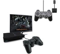 LOT DE 2 Manette de jeu PS2 générique Playstation 2 - Dual Vibration