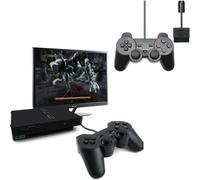 Lot De 2 Manette De Jeu Ps2 Générique Playstation 2 - Dual Vibration