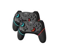 Lot de 2 manettes de jeu sans fil pour Nintendo Switch, Bluetooth Switch Pro avec batterie rechargeable - A4