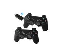 Lot de 2 manettes sans Fil - Dual Choc et Vibration - Adaptateurs USB