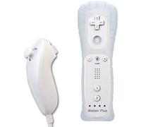 QUMOX Manette Wiimote+Nunchuck+Housse Pour Wii blanc X2 - Manettes compatible-DBT