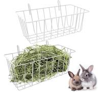 Lot de 2 mangeoires à foin à suspendre pour petits animaux, accessoires d'alimentation pour lapin, cochon d'Inde, chinchilla et autres petits animaux de compagnie - Ling