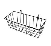 Lot de 2 mangeoires à foin en métal lourd à suspendre avec cage à crochet, lapin Totoro, cochon d'Inde, cochon, furet (23,1 x 9,9 x 7,6 cm) - Noir