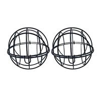 Lot de 2 mangeoires à oiseaux à suspendre pour boulettes de graisse sauvages à l'extérieur