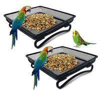 Lot de 2 Mangeoires pour Oiseaux - Sol et Bonhomme de Neige - à Mailles Fines pour Pigeons