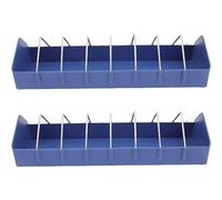 Lot de 2 mangeoires pour pigeons, poulets, mangeoires à oiseaux, support pour oiseaux, distributeur de nourriture pour volaille en plastique
